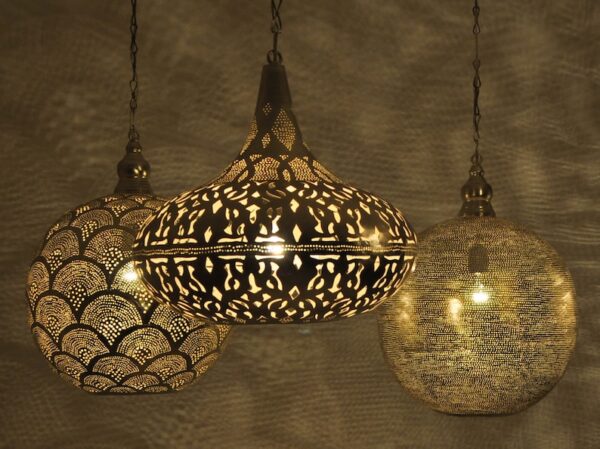 Pendant lamps-hanging lamps-Handcrafted brass - Image 2