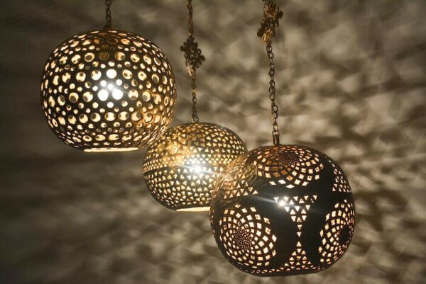 Pendant lamps-hanging lamps-Handcrafted brass - Image 4