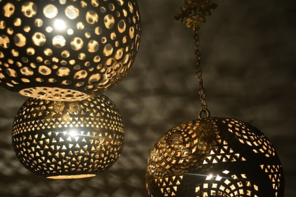 Pendant lamps-hanging lamps-Handcrafted brass - Image 3