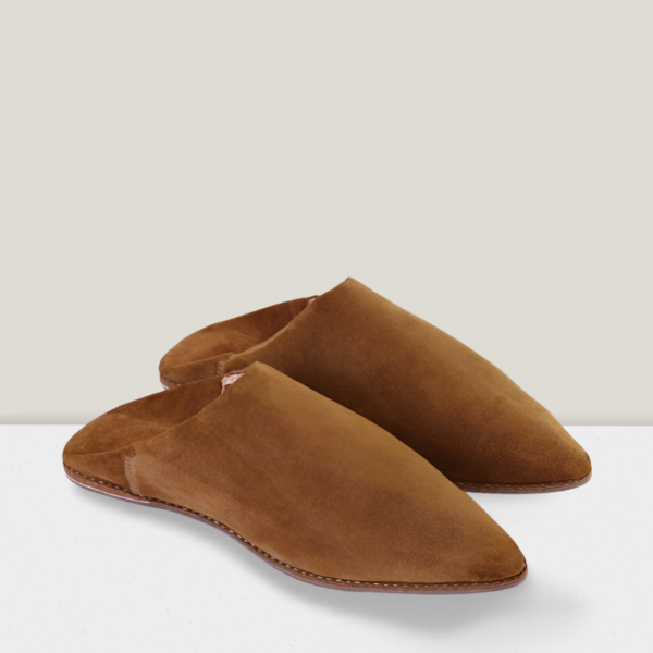 Leather Slippers || Suede Berber Babouche