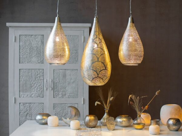 Moroccan 3 pendant lamps - - Image 2