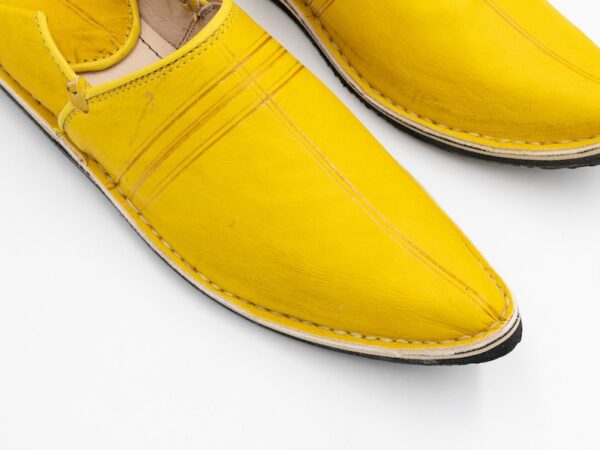 Tamizart genuine leather Slippers For men. (yellow) - Image 2