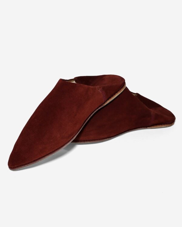 Leather Slippers || Suede Berber Babouche - Image 10