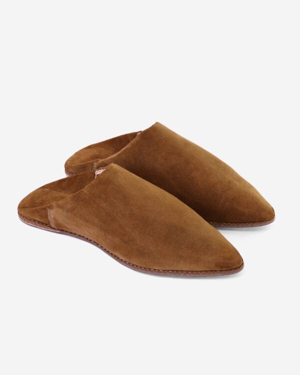 Leather Slippers || Suede Berber Babouche - Image 4