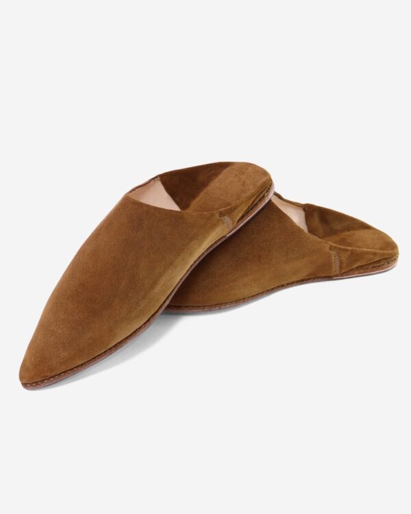 Leather Slippers || Suede Berber Babouche - Image 9