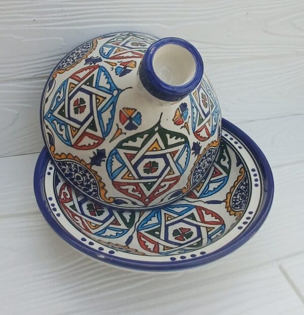 Handmade Moroccan Ceramic Tagine - Image 3